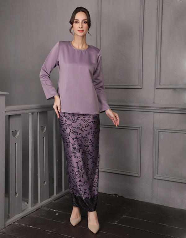 BAJU KURUNG KEDAH SAMARA (VINTAGE VIOLET)